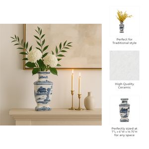 ELLENLAKE BLUE CHINOISERIE 15 (IN) 10