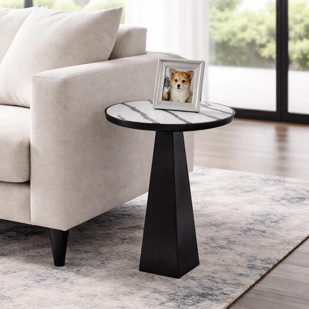 ANTONHOLM WHITE TABLE 23 (IN)