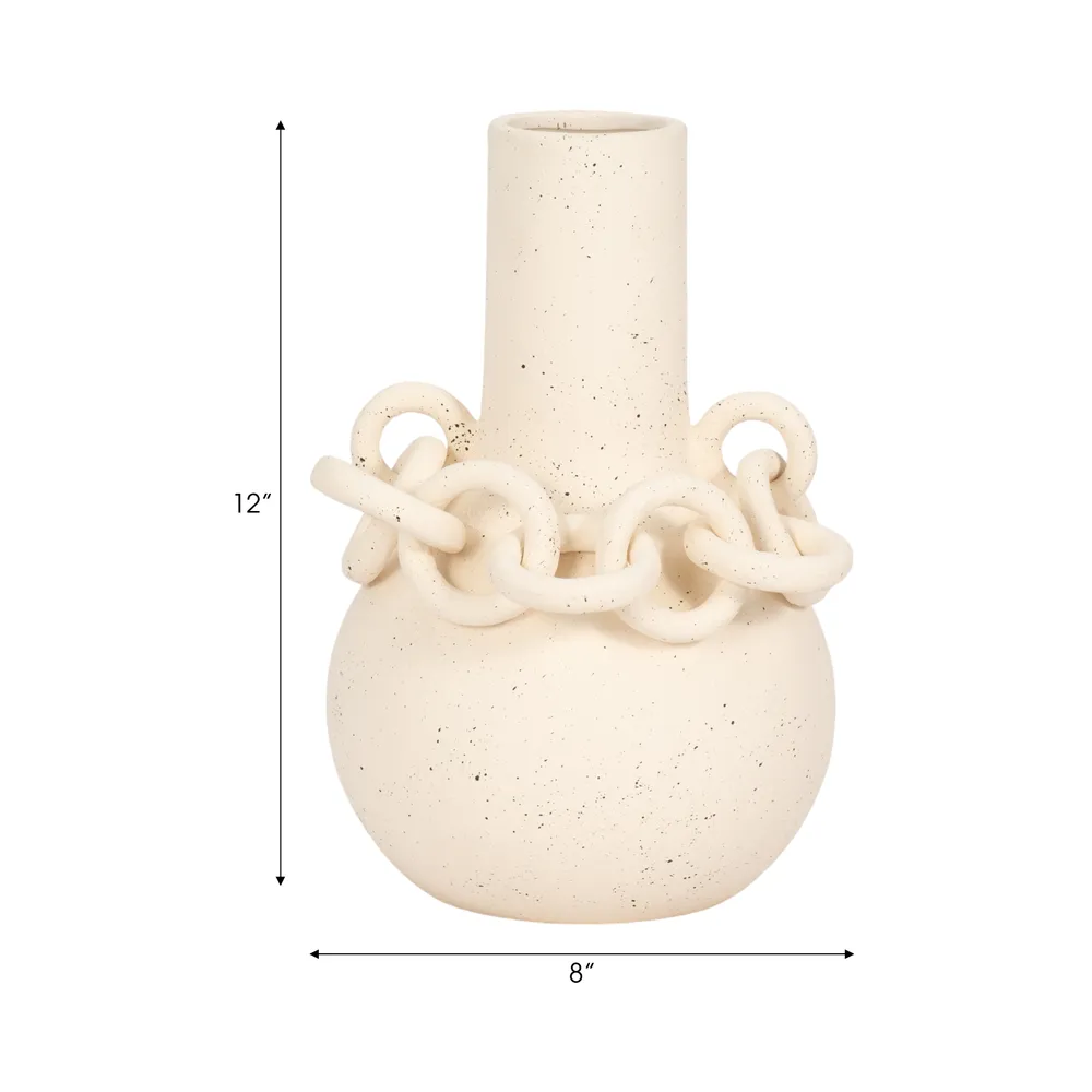 ORIONLAND IVORY VASE 12 (IN)