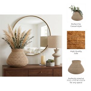 TIPTONGROVE BROWN VASE 13 (IN) 11