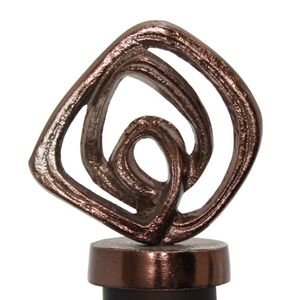 FINLEYGROVE BRONZE GLASS VASE 17 (IN) 5