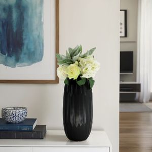EVANDERGROVE BLACK VASE 16 (IN) 12