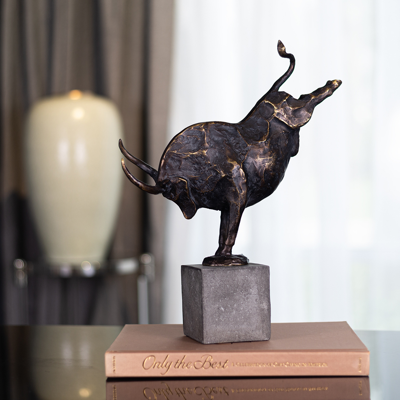 Dillinger Bull Sculpture 3