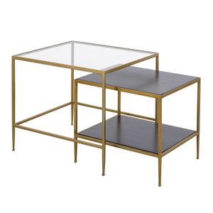 Carrick Nesting Table - Set of 2 Dark Mahogany 2