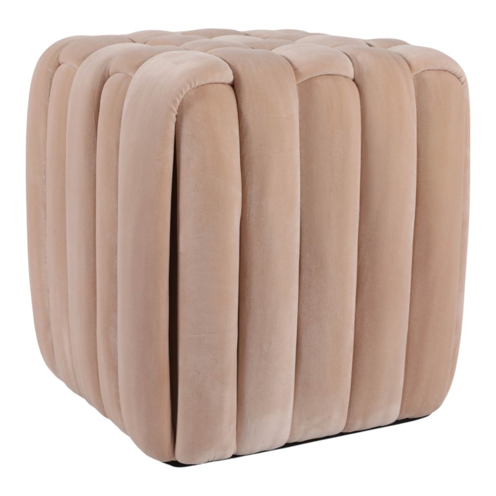 TRENTONSIDE TAN OTTOMAN 18 (IN)