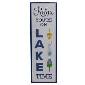 23" RELAX YOU'RE ON LAKE TIME SIGN 1