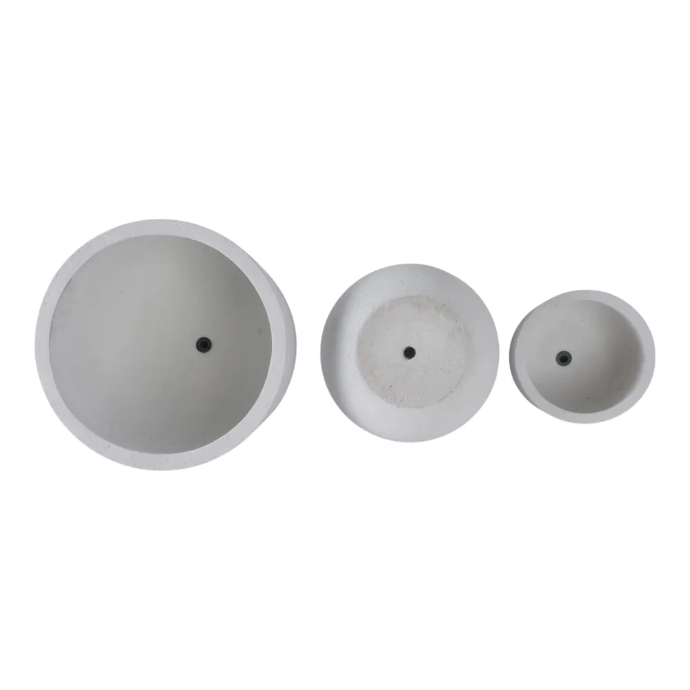 KIRA SET OF 3 WHITE PLANTER 11 (IN)