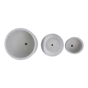 KIRA SET OF 3 WHITE PLANTER 11 (IN) 7
