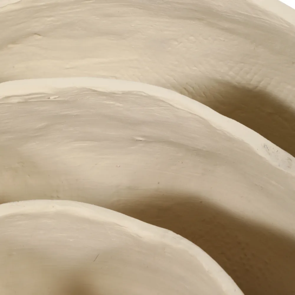HOLLYSIDE SET OF 3 IVORY BOWLS 10 (IN)