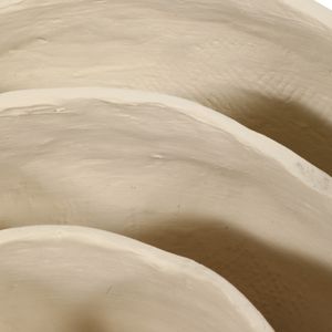 HOLLYSIDE SET OF 3 IVORY BOWLS 10 (IN) 4