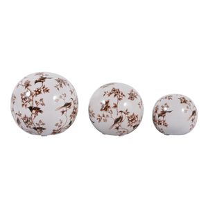 MAXBROOK SET OF 3 BROWN ORBS 6 (IN) 1