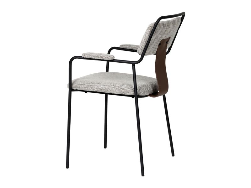 Couva Dining Chair Gray Tweed 6