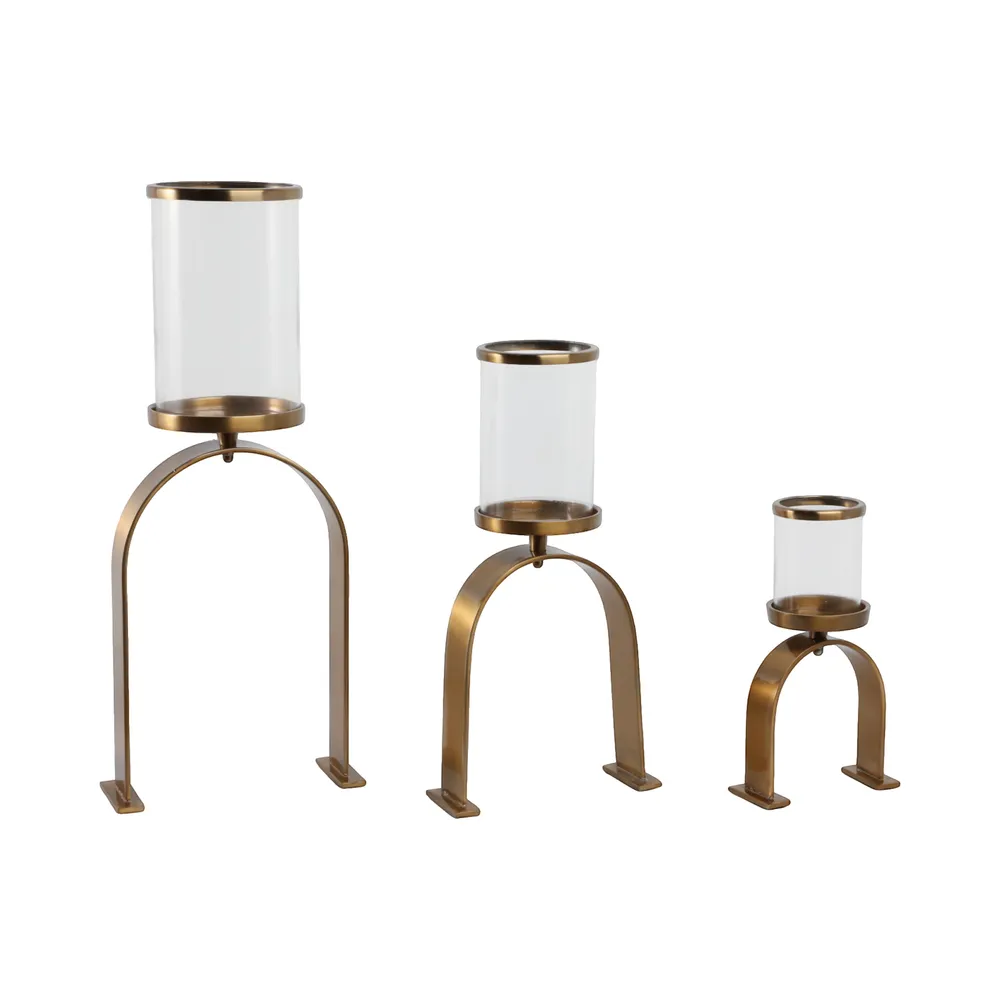 FLYNN GOLD CANDLE HOLDER 22 (IN)
