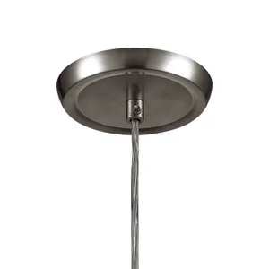 Vesta 5'' Wide 1-Light Mini Pendant - Satin Nickel with White Glass 3