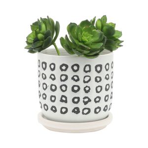 ELDONLAKE SET OF 2 BLACK PLANTER 6 (IN) 4