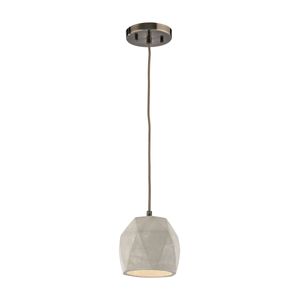 Urban Form 5'' Wide 1-Light Mini Pendant - Black Nickel 1