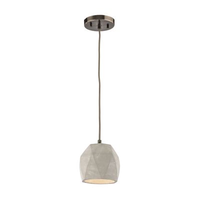 Urban Form 5″ Wide 1-Light Mini Pendant - Black Nickel