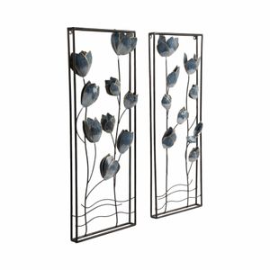 TANNERBEACH SET OF 2 BLUE METAL WALL 32 (IN) 3