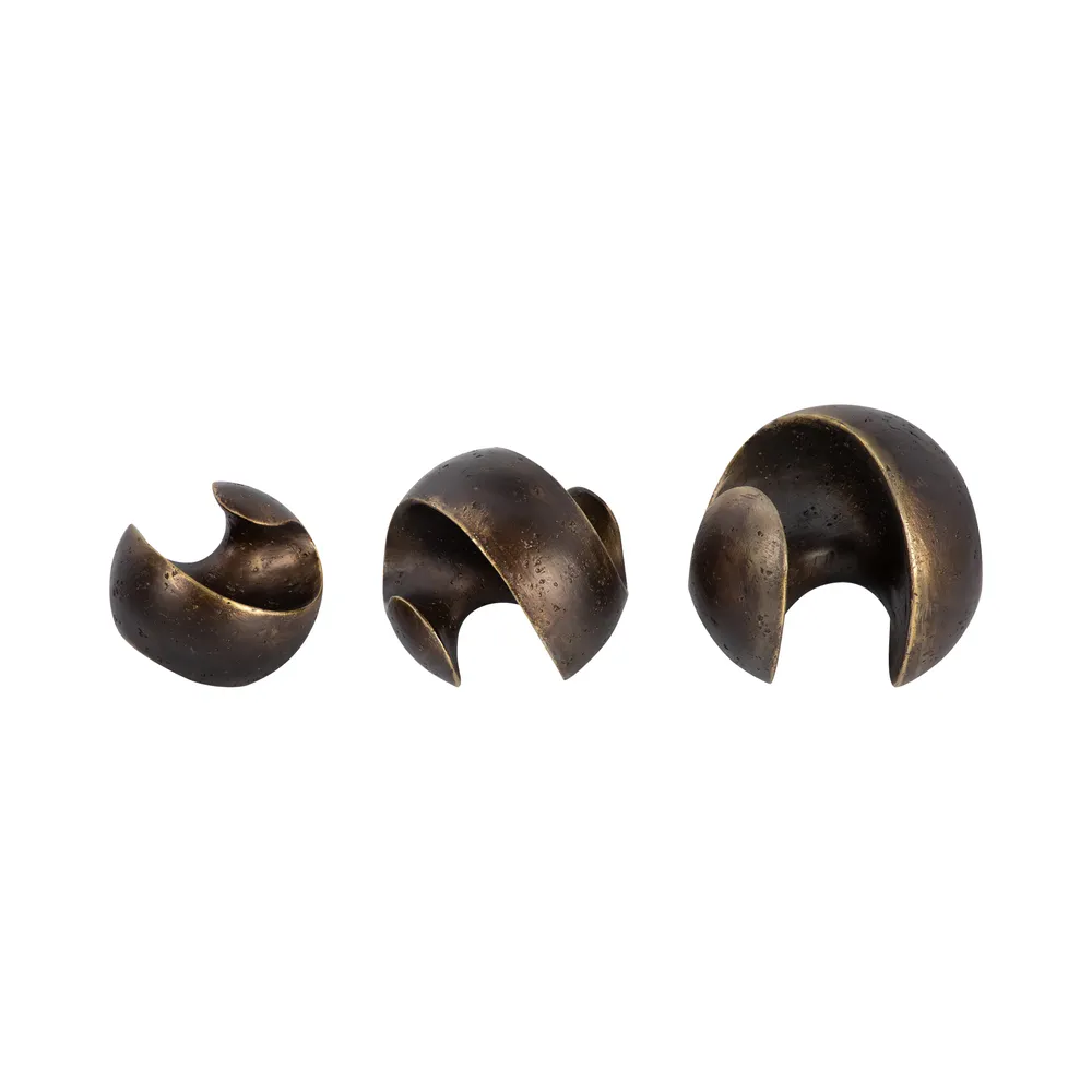 TRUEWIND SET OF 3 BLACK DECOR 6 (IN)