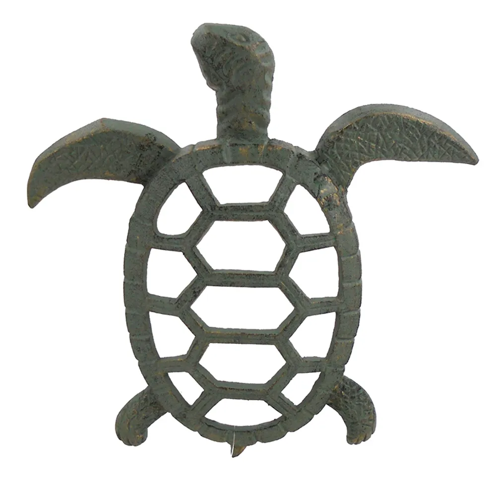 12" CAST IRON TURTLEWALL PLAQUE