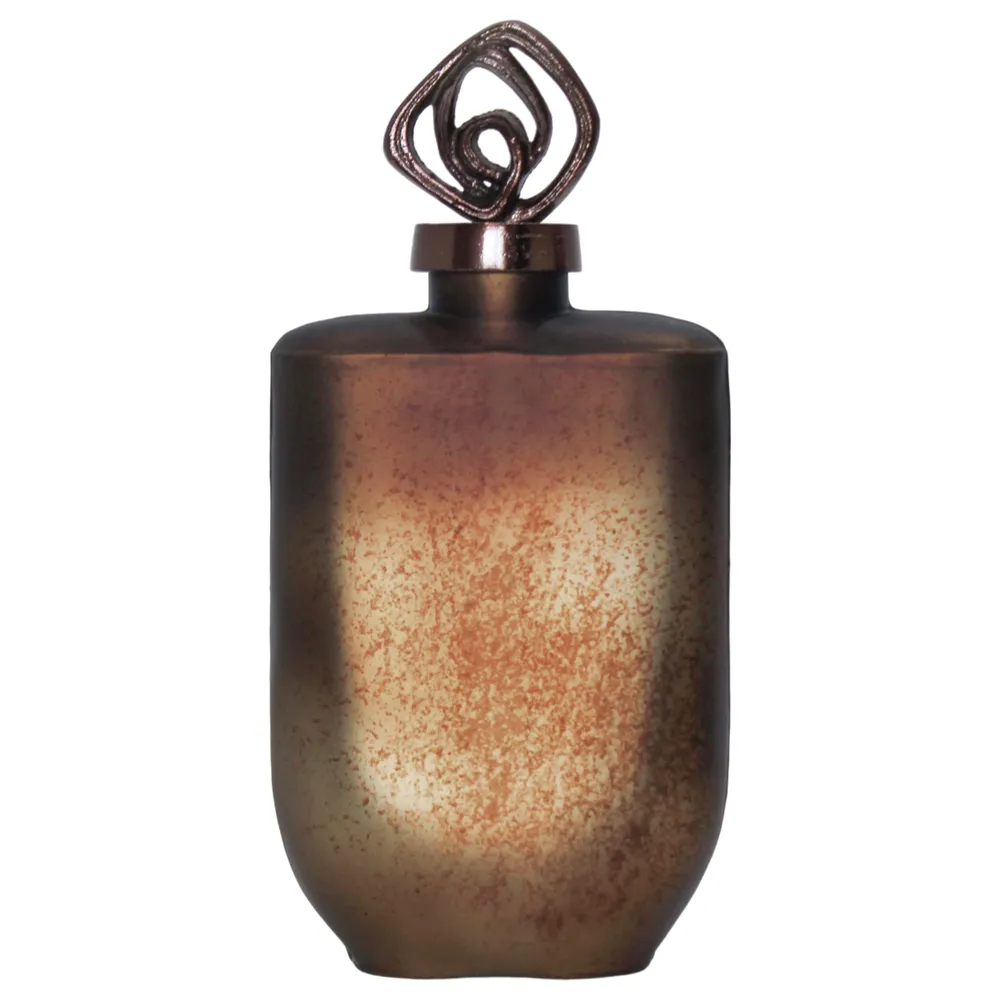 FINLEYGROVE BRONZE GLASS VASE 14 (IN)