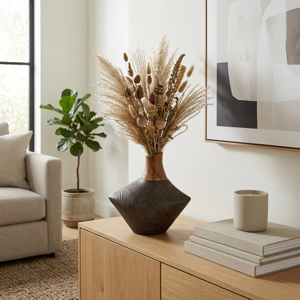 WARRENDALE BROWN VASE 9 (IN)