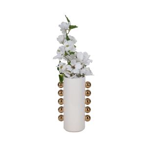 GARSONHAM WHITE VASE 10 (IN) 3