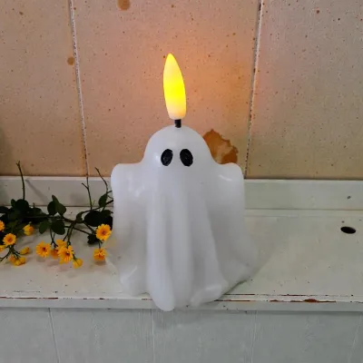 Mini Ghost Realistic Flame 2.75in H Set of 2