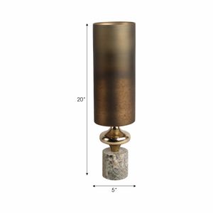 OPALHAVEN BROWN GLASS VASE 20 (IN) 10