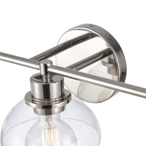 Julian 24'' Wide 3-Light Vanity Light - Polished Nickel 6