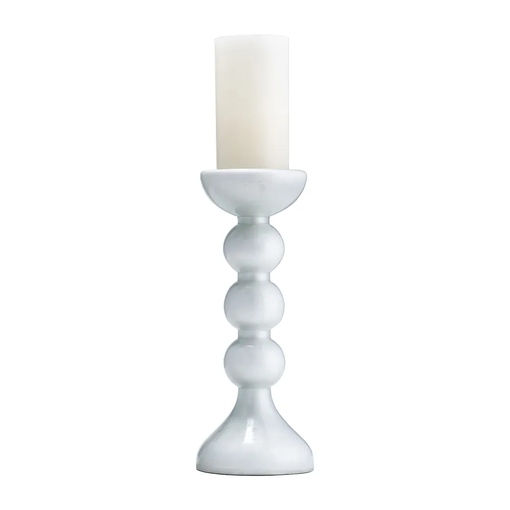 BECKETTOAK CLEAR CANDLE HOLDER 13 (IN)