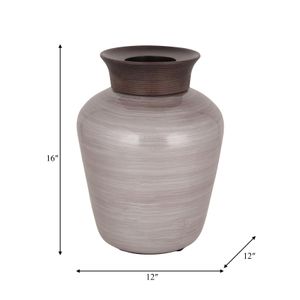 BAYWIND BROWN GLASS VASE 16 (IN) 9