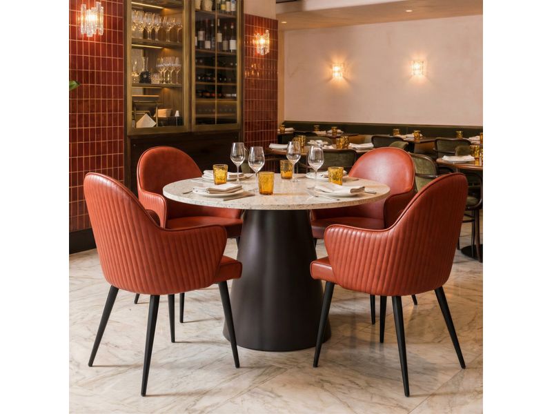 Silloth Dining Chair Brown 2