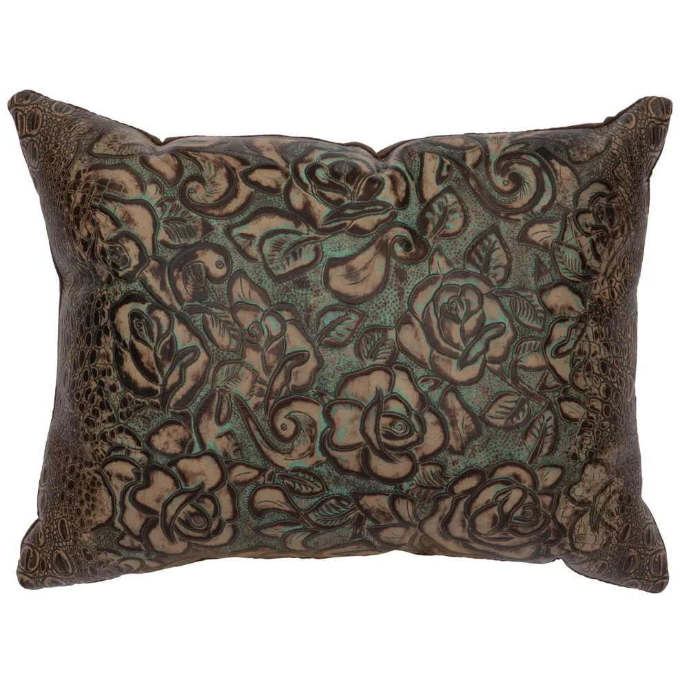 Sundance Leather Pillow - Leather Back