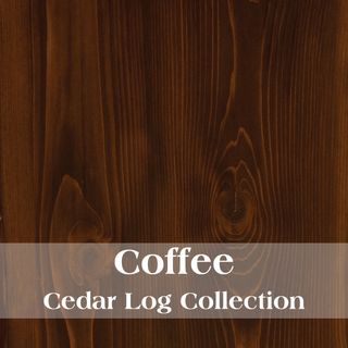 Cedar Log Foot Stool - Coffee