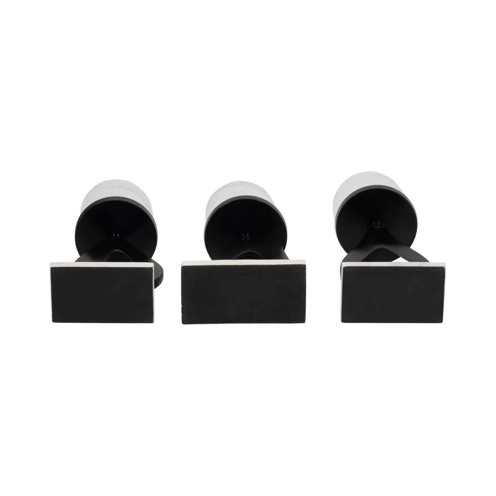 PALMERLAKE SET OF 3 BLACK CANDLE HOLDER 15 (IN)