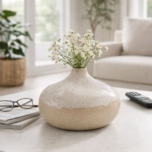EMMETOAK CREAM VASE 9 (IN) 11