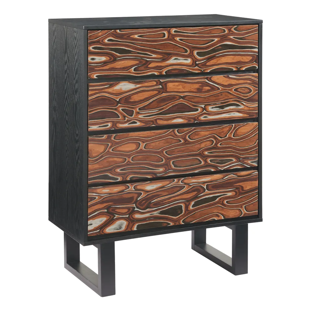 Aremi Chest Brown & Black