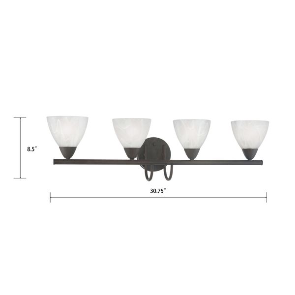 Tia 30.75'' Wide 4-Light Vanity Light - Painted Bronze
