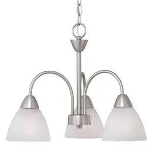 Tia 17.75'' Wide 3-Light Chandelier - Matte Nickel 3