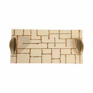 GAINESFIELD SET OF 2 GOLD TRAY 3 (IN) 6