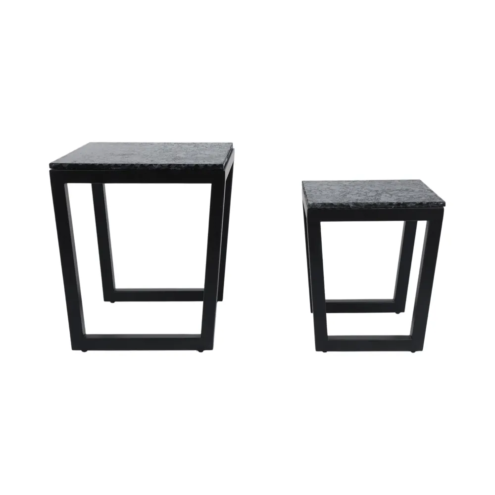 DRAKECLIFF SET OF 2 BLACK TABLE 23 (IN)