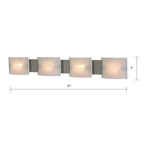 Pannelli 41'' Wide 4-Light Vanity Light - Stainless Steel 2