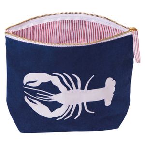 Lobster Navy Large Essential Canvas Pouch 4