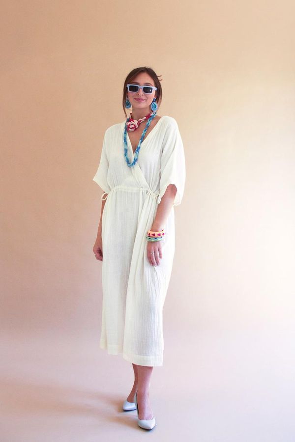 Jumper with Drawstring Waist / Cotton