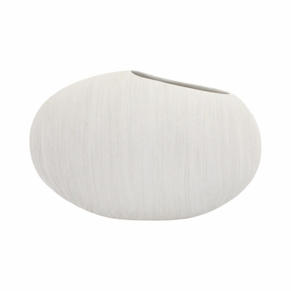 MARCHOLM WHITE VASE 11 (IN)
