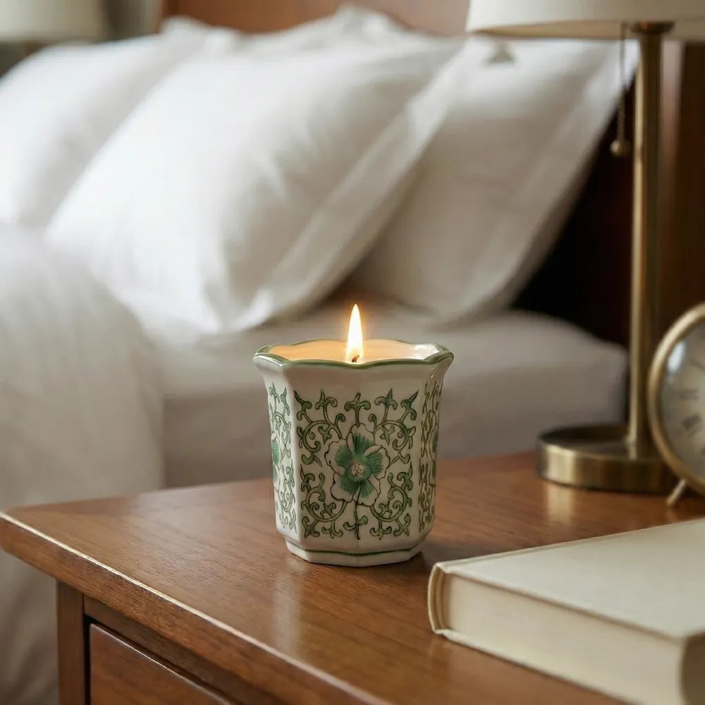 REESEMORE GREEN CANDLE 4 (IN)