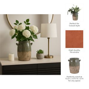 EVANDERWICK GREEN VASE 12 (IN) 11