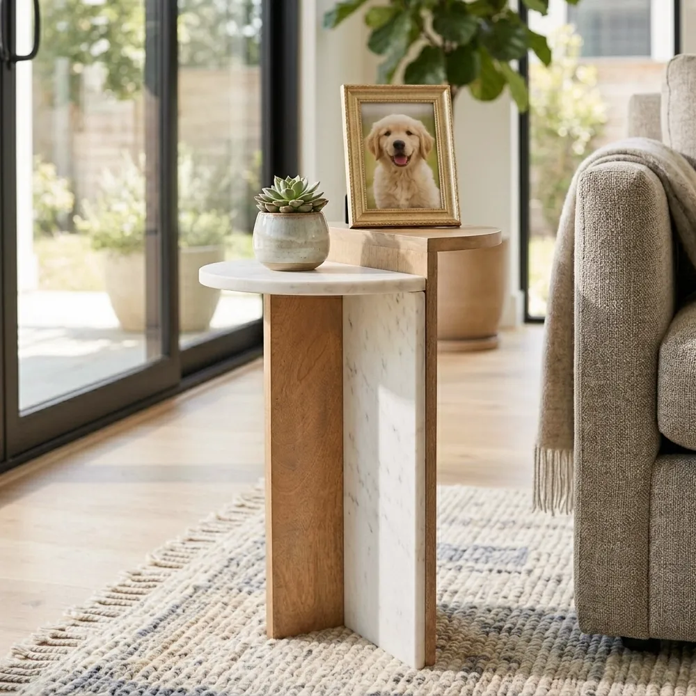 DESMONDROSE BROWN TABLE 22 (IN)