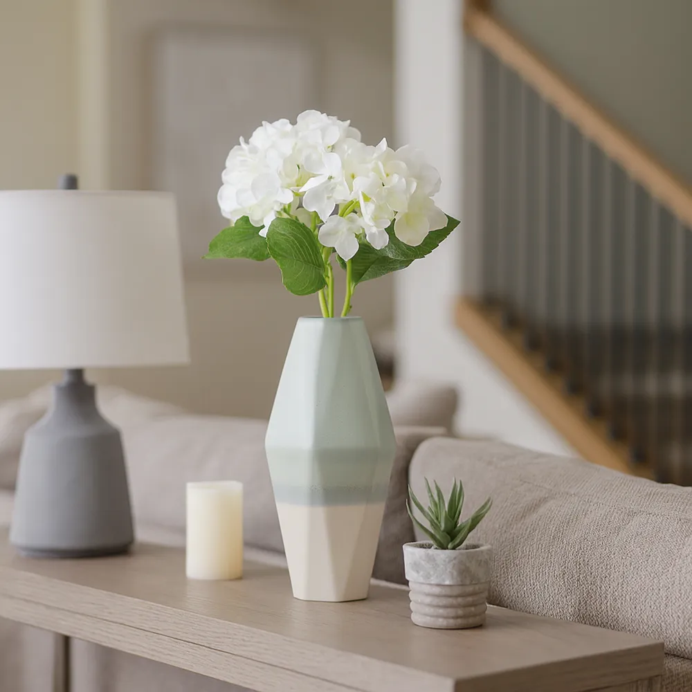 ROMANROSE BLUE VASE 18 (IN)